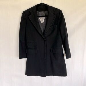 Marvin Richard’s size 6 black lambswool satin lined coat like NEW!!